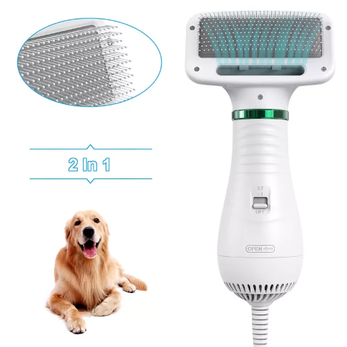 CEPILLO SECADOR DE MASCOTA™ 2 EN 1