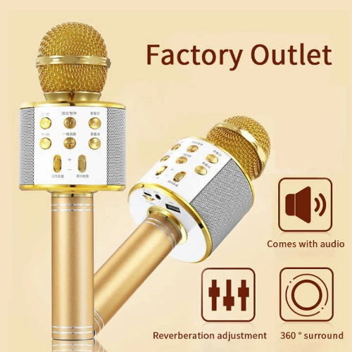 PARLANTE, MICROFONO KARAOKE V6 PARA NIÑOS