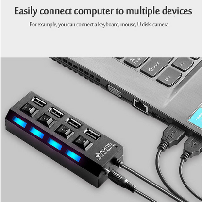MULTIPUERTO HUB 7 PUERTOS USB 3,0
