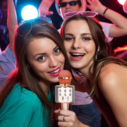 PARLANTE, MICROFONO KARAOKE V6 PARA NIÑOS
